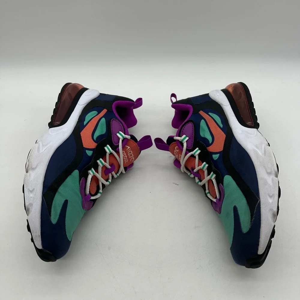Nike BQ0103-402 Air Max 270 React Youth Size 7Y‎ / Womens 8.5 Multi Color Shoes